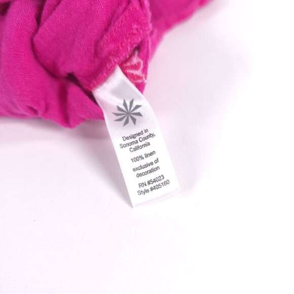 ATHLETA 100% LINEN Ruffle‎ Elastic Waist Drawstring Pull on Mini Skirt Size 0 - Picture 10 of 11